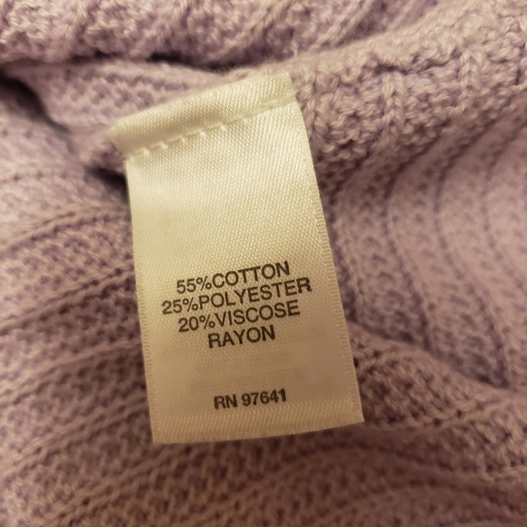 J. Jill Lilac Purple Ribbed Sweater Size XS - Picture 9 of 11